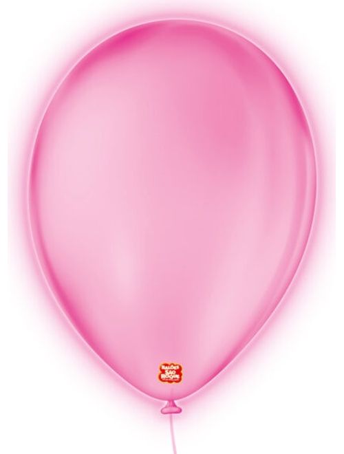 BALAO 9 NEON COM 25 UNIDADES ROSA SAO ROQUE