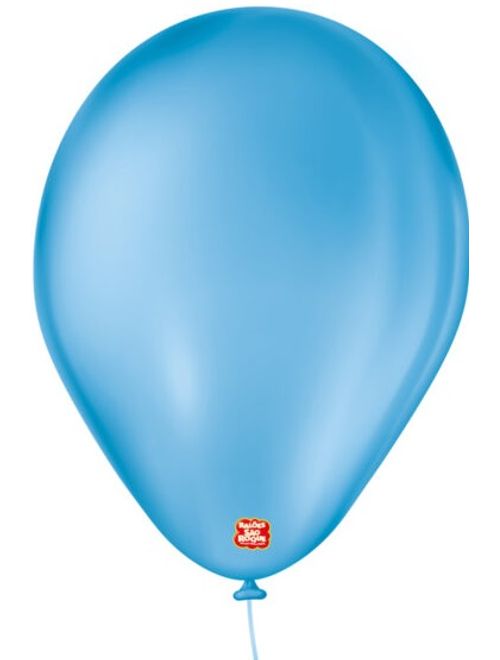 BALAO LISO 7 AZUL TURQUESA COM 50 UNIDADES SAO ROQUE