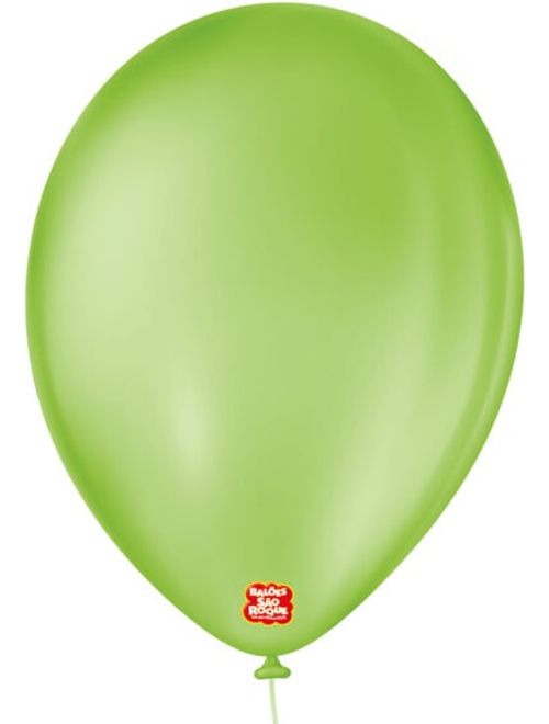BALAO LISO 9 COM 50 UNIDADES VERDE LIMAO SAO ROQUE