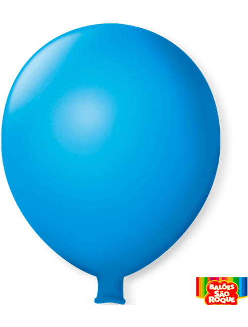 BALAO GIGANTE LISO AZUL CELESTE SAO ROQUE