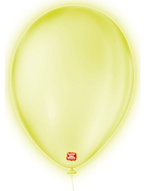 BALAO 9 NEON COM 25 UNIDADES AMARELO SAO ROQUE
