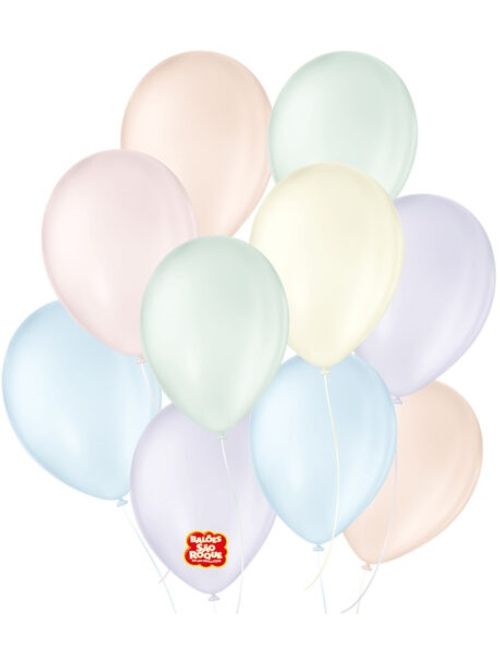 BALAO 9 CANDY COLORS SORTIDO COM 25 UNIDADES SAO ROQUE