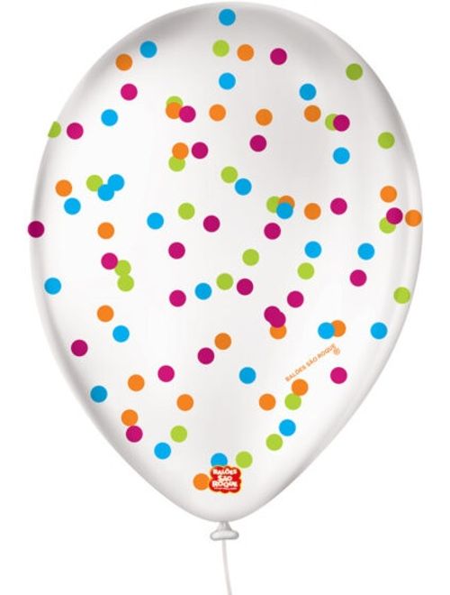 BALAO 9 CONFETTI COM 25 UNIDADES SAO ROQUE