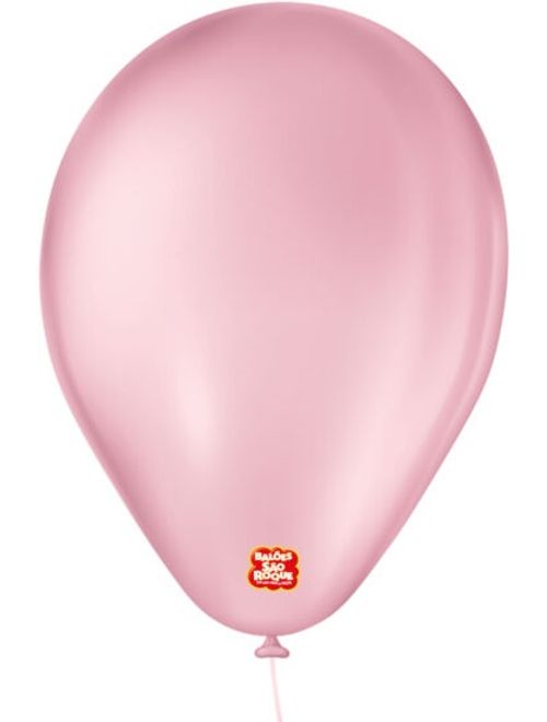 BALAO 9 PEROLADO ROSA CLARO COM 50 UNIDADES SAO ROQUE