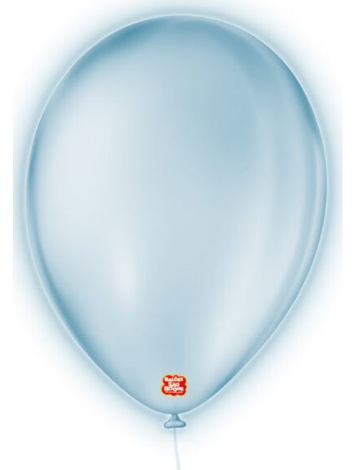 BALAO 9 NEON COM 25 UNIDADES AZUL SAO ROQUE