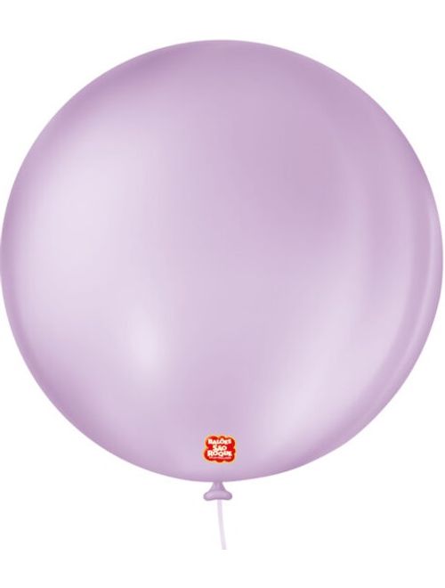 BALAO 5 LISO REDONDO LILAS BABY COM 50 UNIDADES SAO ROQUE