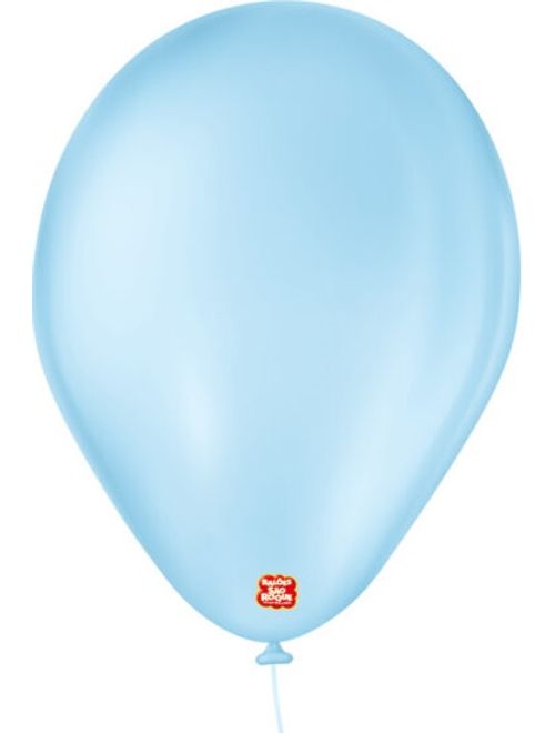 BALAO 7 LISO AZUL BABY COM 50 UNIDADES SÃO ROQUE