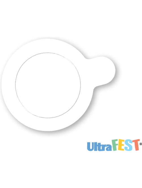 BASE PARA DOCE REDONDA BRANCO 8CM COM 20 UNIDADES ULTRAFEST