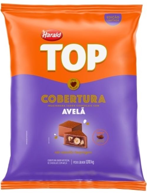 CHOCOLATE COBERTURA GOTAS AVELA TOP 1,01KG HARALD