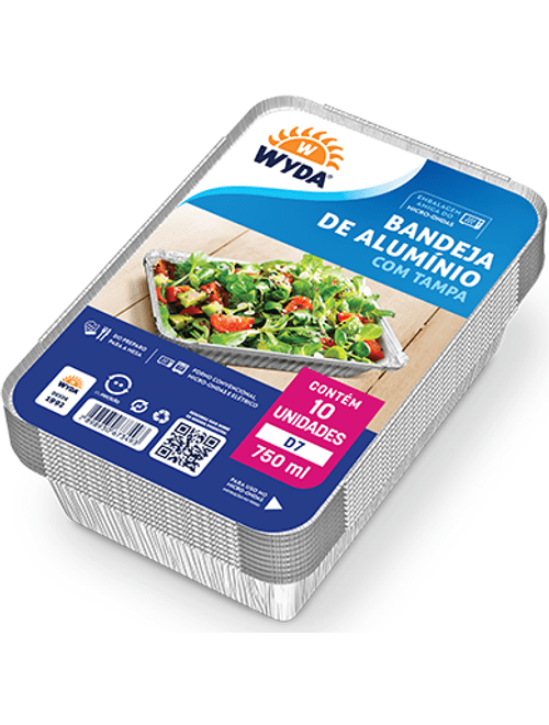 MARMITEX RETANGULAR-D7-750ml COM 10 WYDA