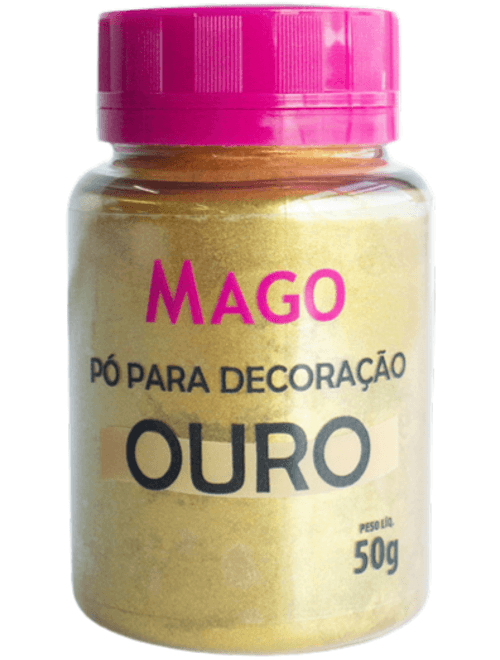 PO PARA DECORACAO OURO 50G MAGO