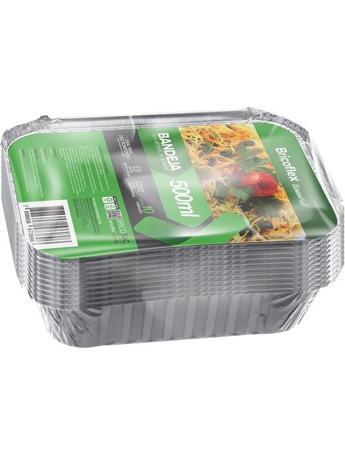 MARMITEX DE ALUMINIO 500ML COM 10 UNIDADES BRICOFLEX