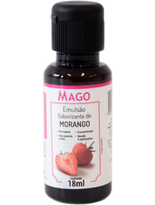 EMULSAO SABORIZANTE DE MORANGO 18ML MAGO