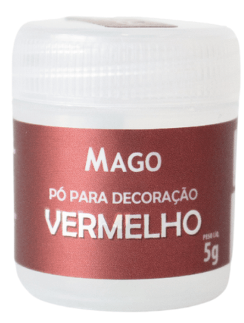 PO PARA DECORACAO 5G VERMELHO MAGO