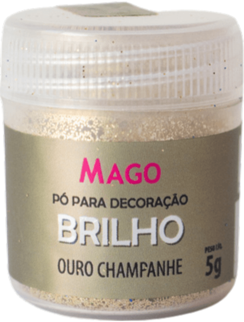 PO PARA DECORACAO OURO CHAMPANHE 5G MAGO