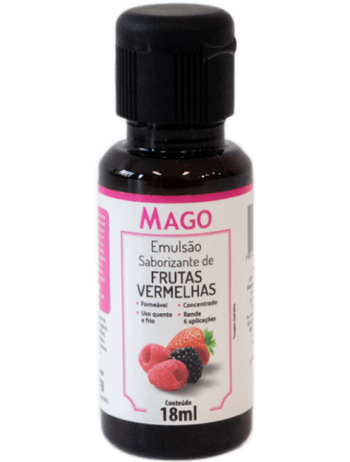 EMULSAO SABORIZANTE DE FRUTAS VERMELHAS 18ML MAGO