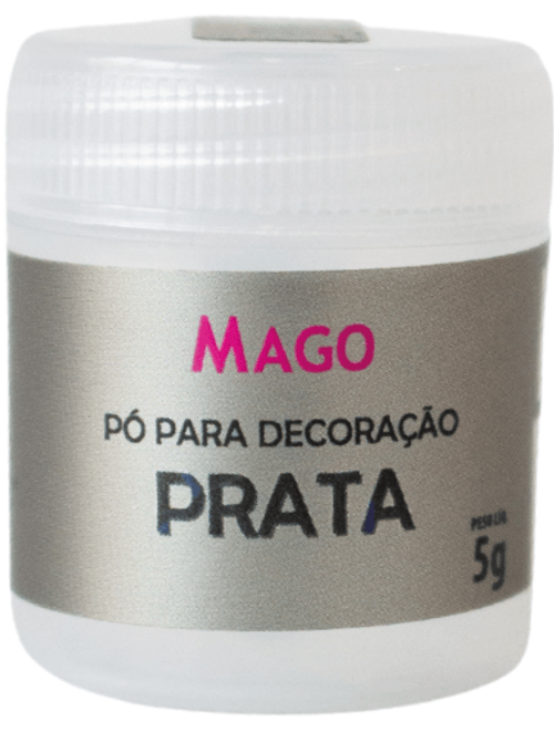 PO PARA DECORACAO 5G PRATA MAGO