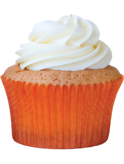 FORMA GREASEPEL PARA CUPCAKE COM 45 UNIDADES LARANJA MAGO