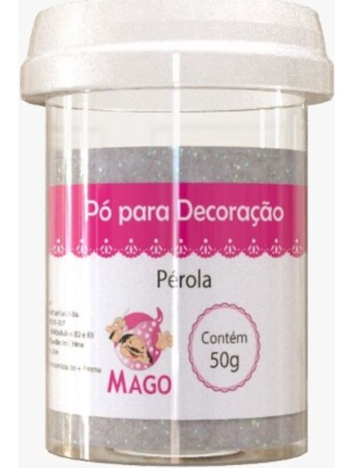 PO PARA DECORACAO 50G PEROLA MAGO