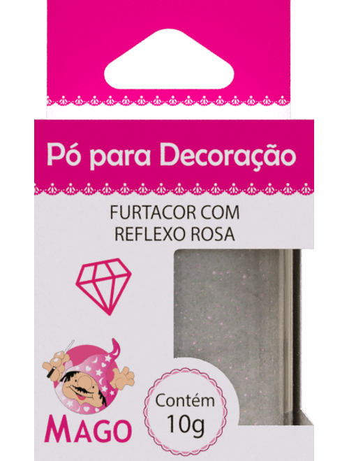 PO PARA DECORACAO 10G FURTACOR REFLEXO ROSA MAGO