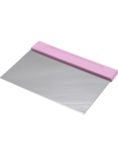RASPADOR INOX COM APOIO POLIETILENO ROSA SOLRAC