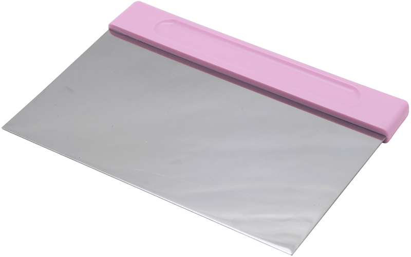 RA-50-RASPADOR-INOX-COM-APOIO-EM-POLIPROPILENO---20-X-12-CM---ROSA--1-