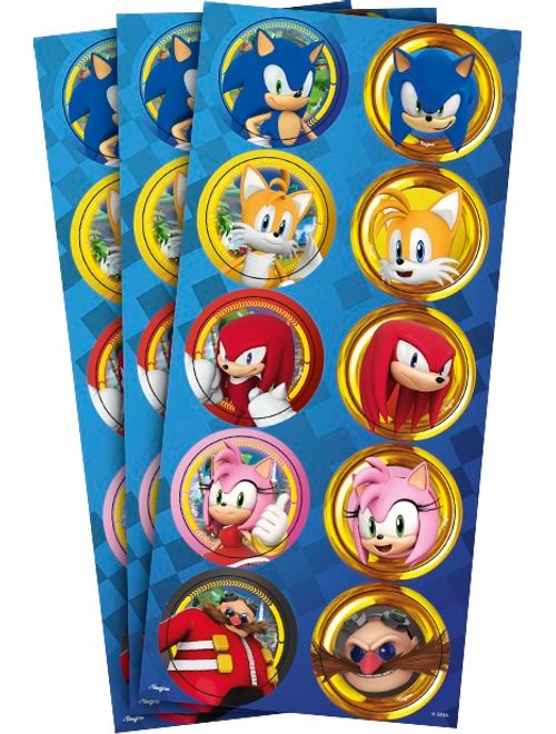 ADESIVO REDONDO SONIC COM 30 UNIDADES REGINA