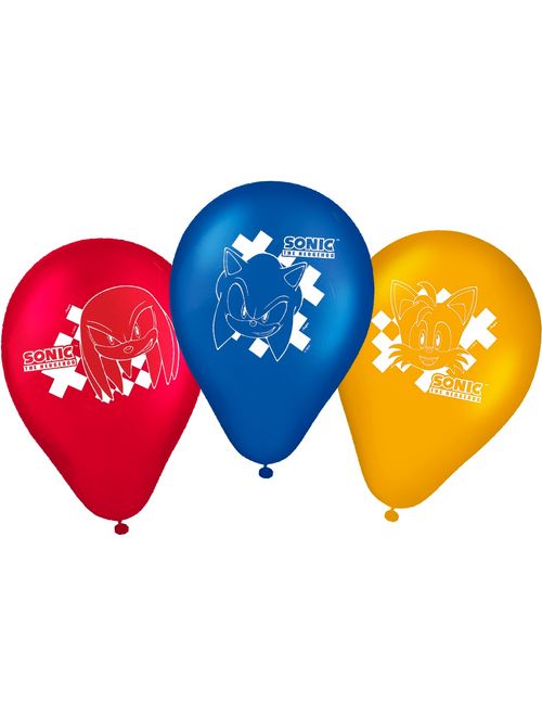 BALAO LATEX REDONDO SONIC 9 POLEGADAS COM 25 UNIDADES REGINA
