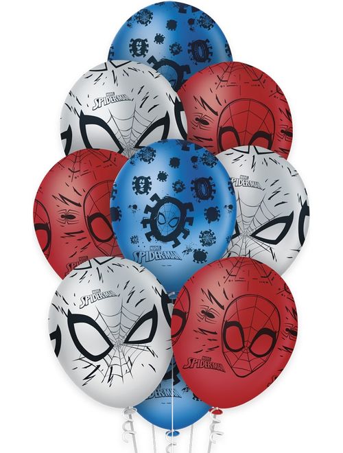BALAO LATEX PREMIUM SPIDER MAN ANIMACAO 12 POLEGADAS COM 10 UNIDADES REGINA