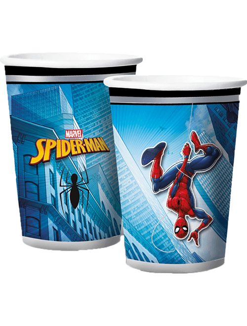 COPO DE PAPEL 180ML SPIDER MAN ANIMACAO COM 12 UNIDADES REGINA