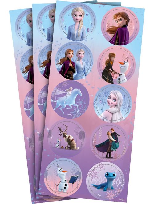 ADESIVO REDONDO DISNEY FROZEN COM 30 UNIDADES REGINA
