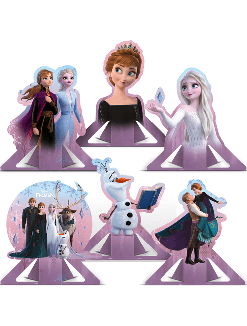 DECORACAO DE MESA DISNEY FROZEN COM 6 UNIDADES REGINA