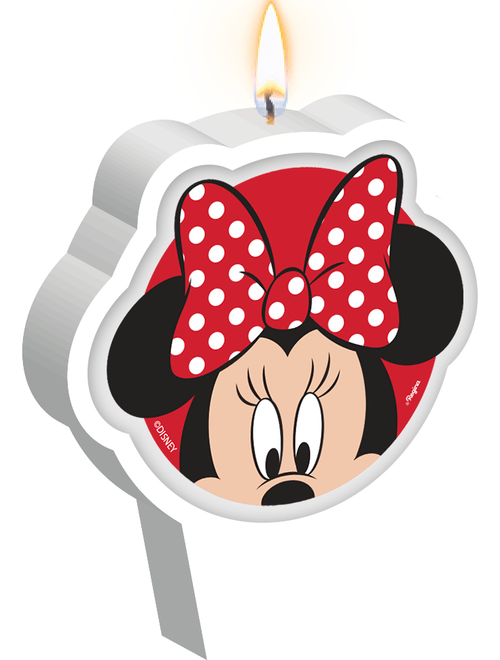 VELA PLANA ADESIVADA MINNIE MOUSE REGINA