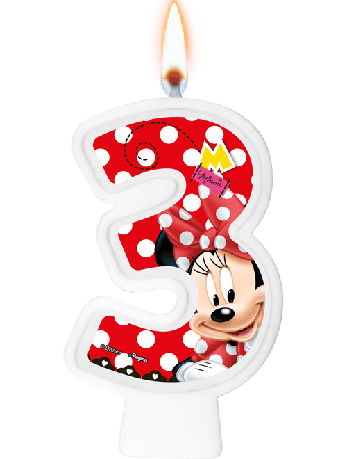 VELA NUMERO 3 MINNIE MOUSE REGINA
