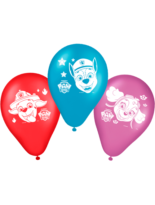 BALAO LATEX REDONDO PATRULHA CANINA 9 POLEGADAS COM 25 UNIDADES REGINA