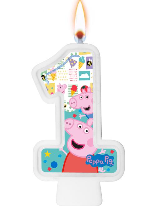 VELA NUMERO 1 PEPPA PIG CLASSICA REGINA