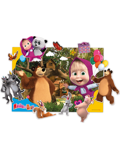 KIT DECORATIVO MASHA E O URSO CLASSICA REGINA