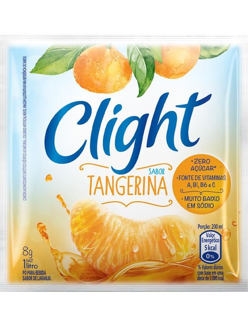 REFRESCO CLIGHT TANGERINA COM 15 UNIDADES DE 8G CADA