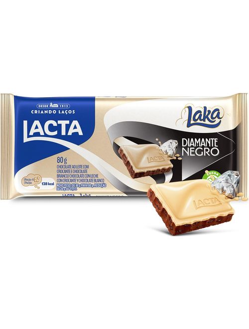 CHOCOLATE DIAMANTE NEGRO LAKA DISPLAY COM 17 UNIDADES DE 80G CADA