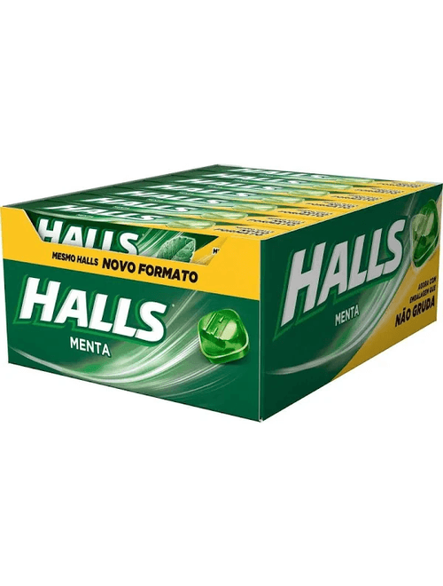 DROPS HALLS SABOR MENTA COM 21 UNIDADES