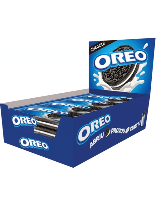 BISCOITO OREO RECHEADO BAUNILHA DISPLAY COM 3 UNIDADES DE 36G CADA
