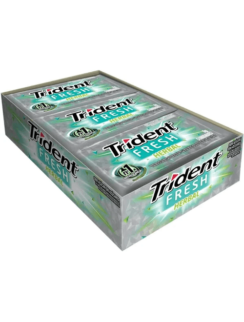 GOMA DE MASCAR TRIDENT SABOR HERBAL FRESH COM 21 UNIDADES