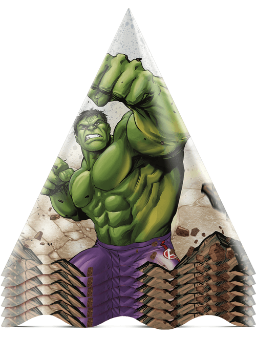 CHAPEU HULK COM 12 UNIDADES REGINA