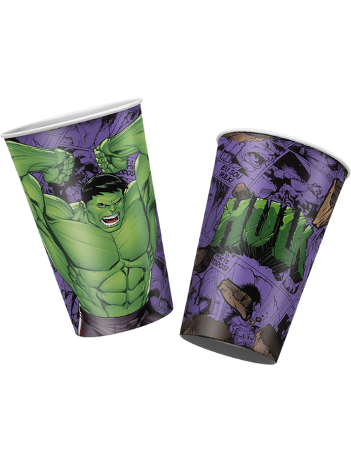 COPO DE PAPEL HULK 180 ML COM 12 UNIDADES REGINA