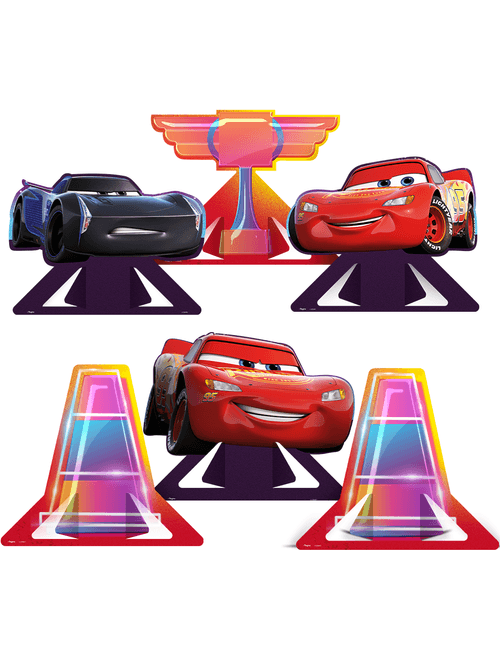 DECORACAO DE MESA DISNEY CARROS COM 6 UNIDADES REGINA