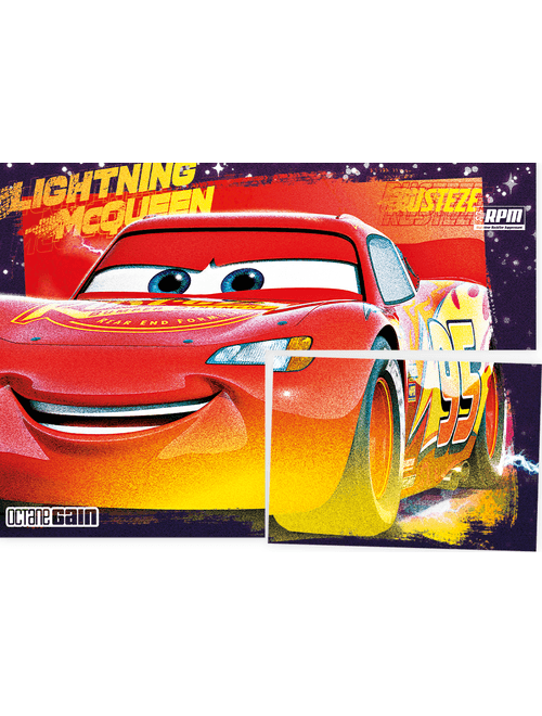 PAINEL DECORATIVO DISNEY CARROS 126X88 CM REGINA