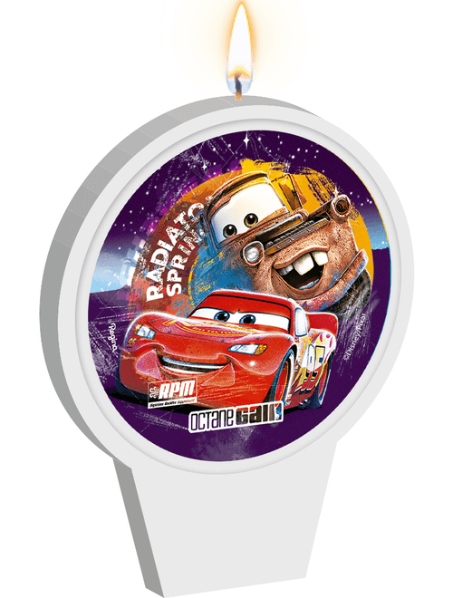 VELA PLANA ADESIVADA DISNEY CARROS REGINA