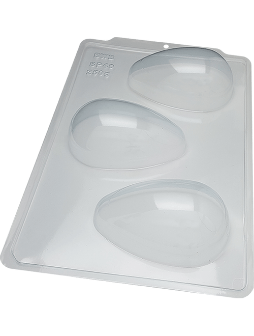 FORMA PARA OVO DE PASCOA 250G SEMIPROFISSIONAL SILICONE 3 PARTES BWB
