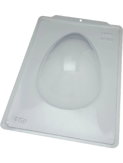 FORMA PARA OVO DE PASCOA 1KG SEMIPROFISSIONAL SILICONE 3 PARTES BWB