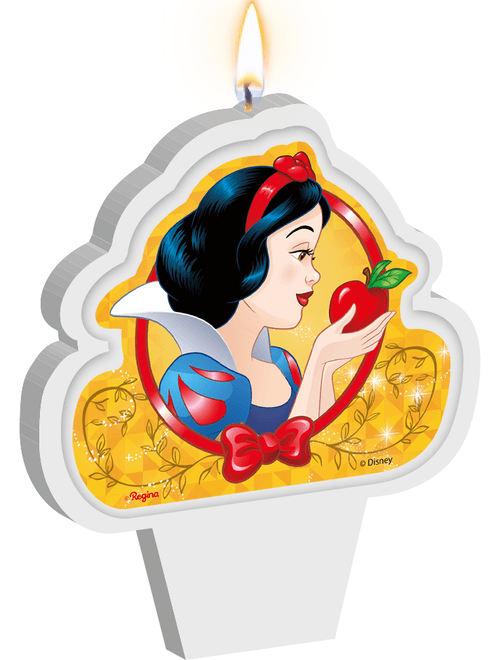VELA PLANA ADESIVADA BRANCA DE NEVE CLASSICA REGINA